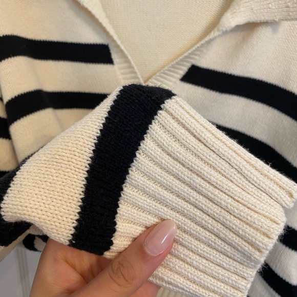 COTTON STRIPED SWEATER - Picture 2 of 2